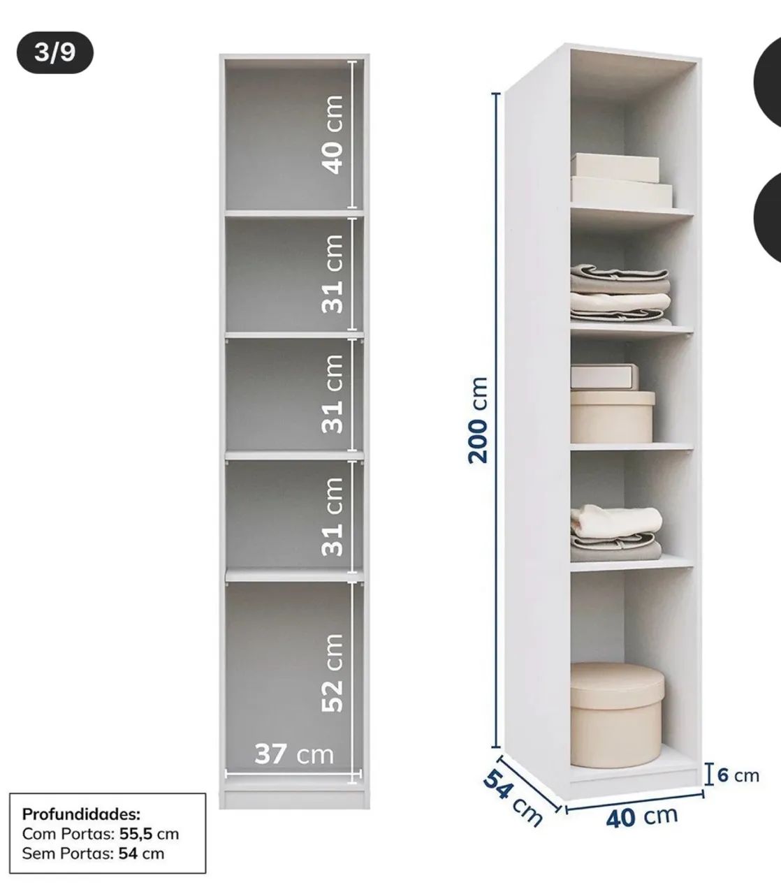 Guarda-roupa modulado - novo na caixa - Foto 2