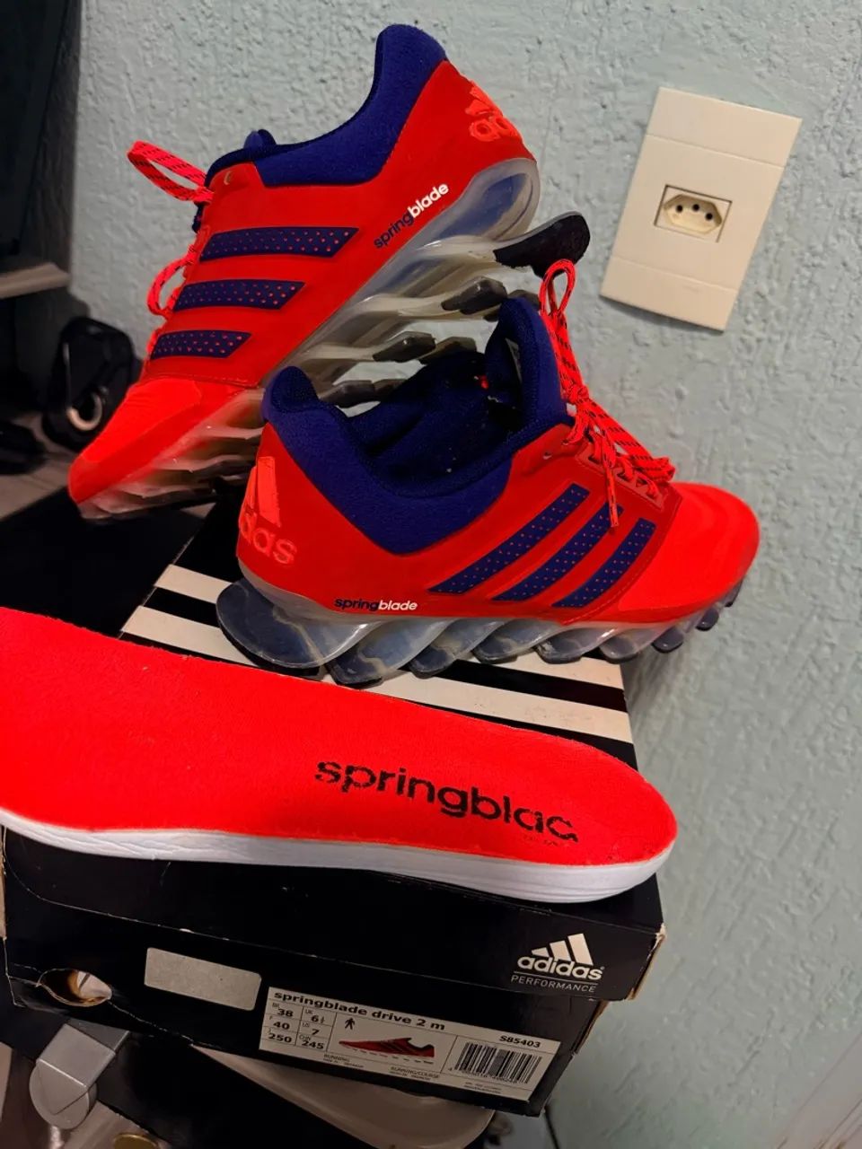 Adidas springblade laranja n38  - Foto 2