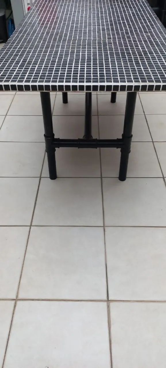 Mesa retangular artesanal firme e forte - Foto 5
