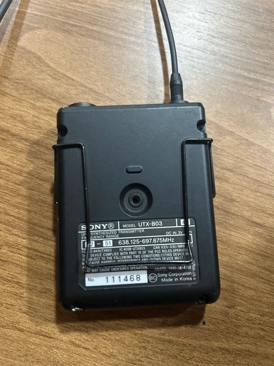 Microfone Sem Fio Sony Uwp - Utx-b03 + Urx-p03 - Foto 3
