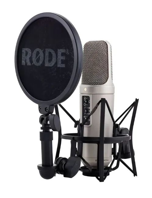 Microfone Rode Nt2-a Condensador 3 em 1 (Cardioid, Omnidirecional e figura 8) + Acessórios