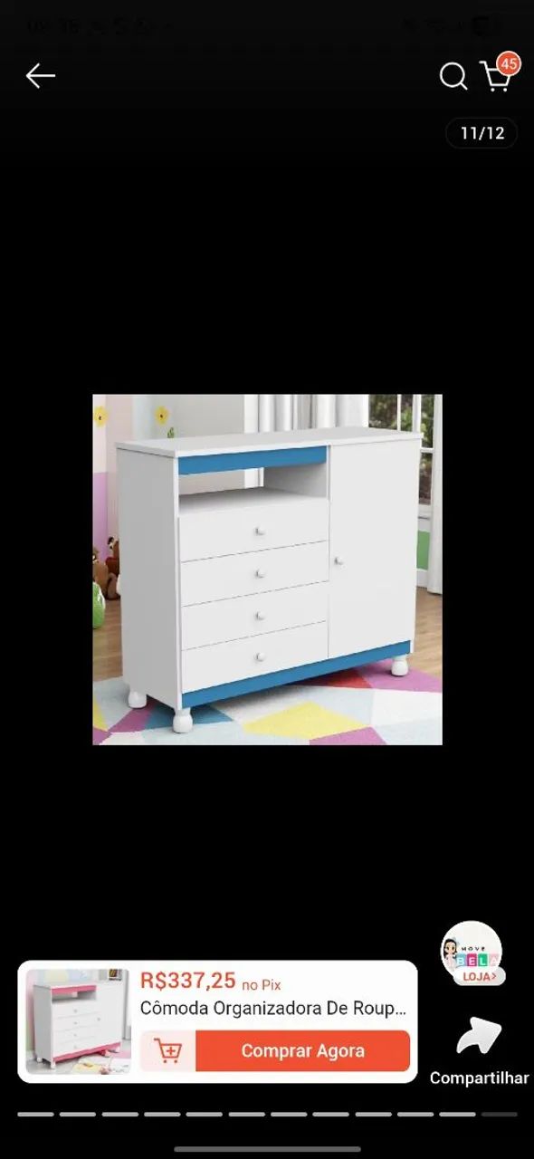 Cômoda infantil de bebê  - Foto 2