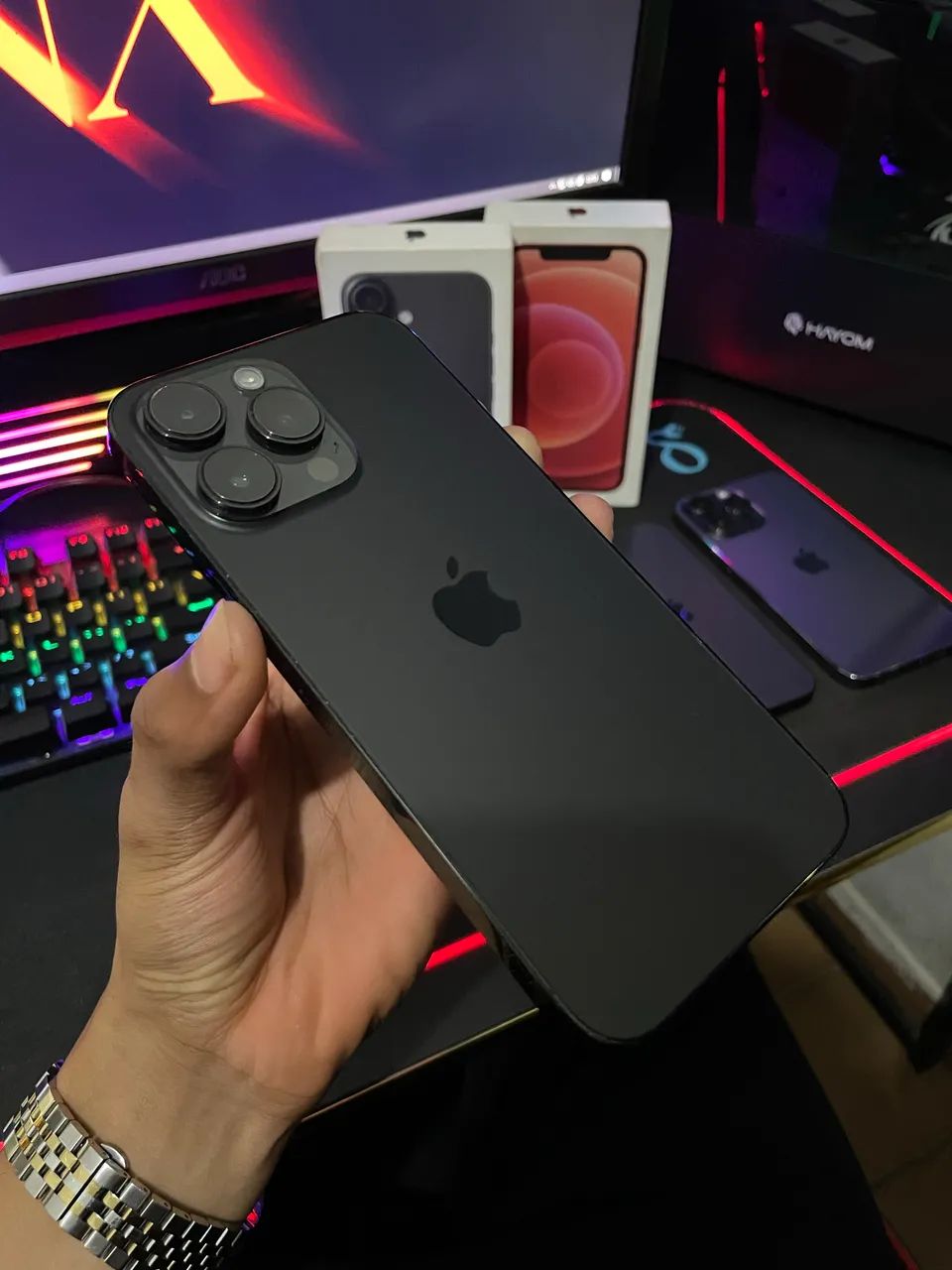iPhone 14 Pro Max Preto 256GB - Impecável - Foto 4