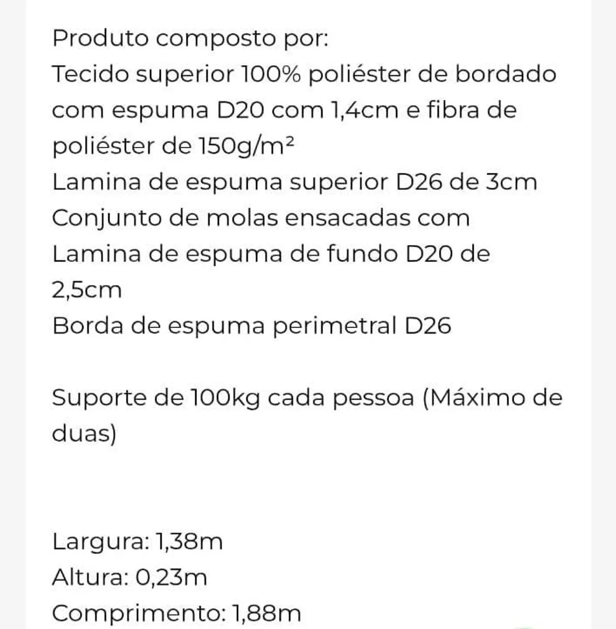 Camas Box molas ensacadas Novas.... - Foto 5