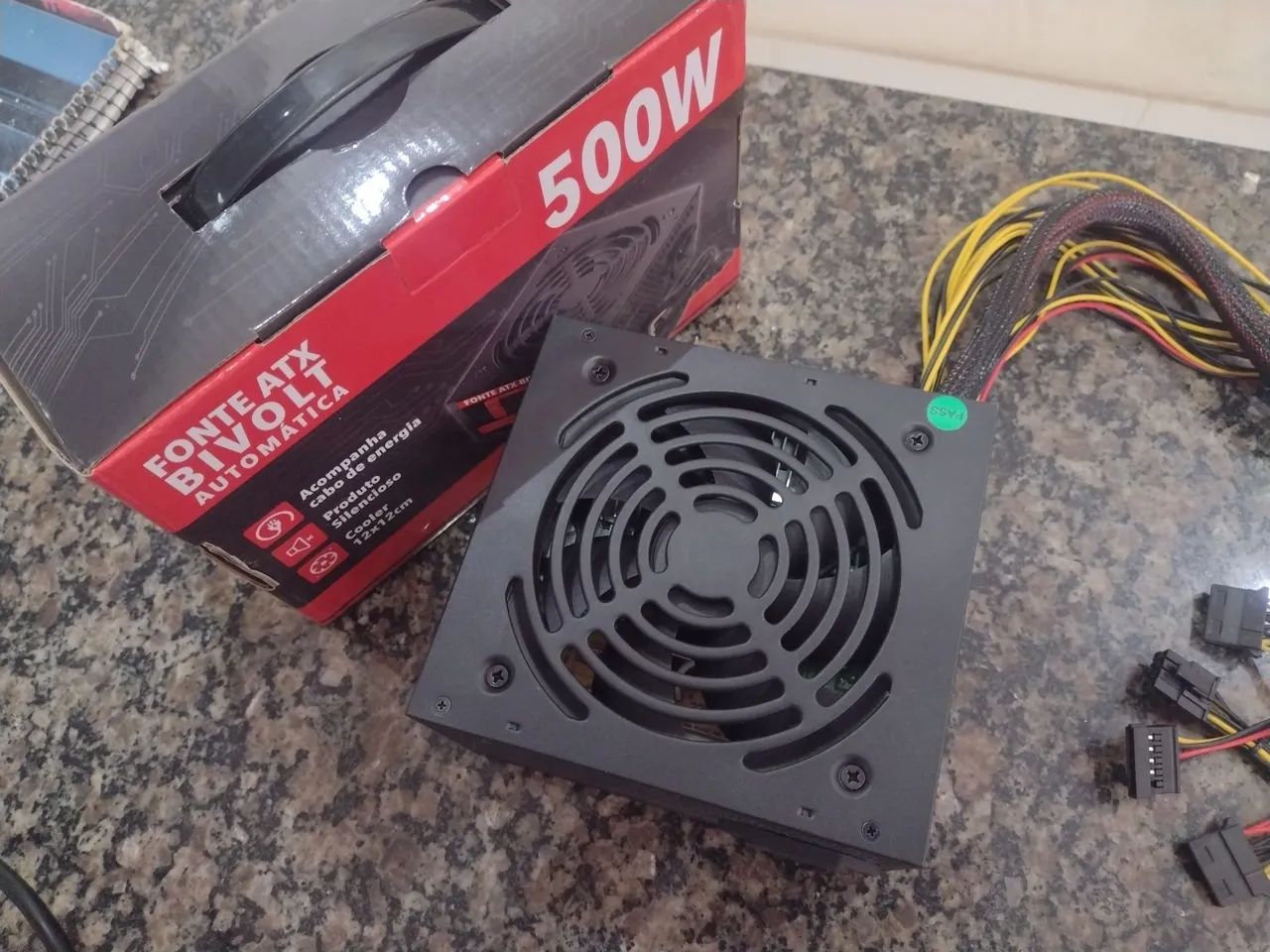 Fonte ATX 500W Genérica - Bivolt Automática - Foto 2