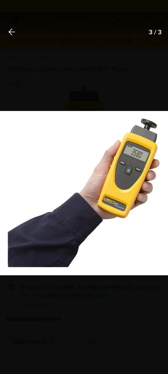Tac ômetro digital Fluke 931  - Foto 2