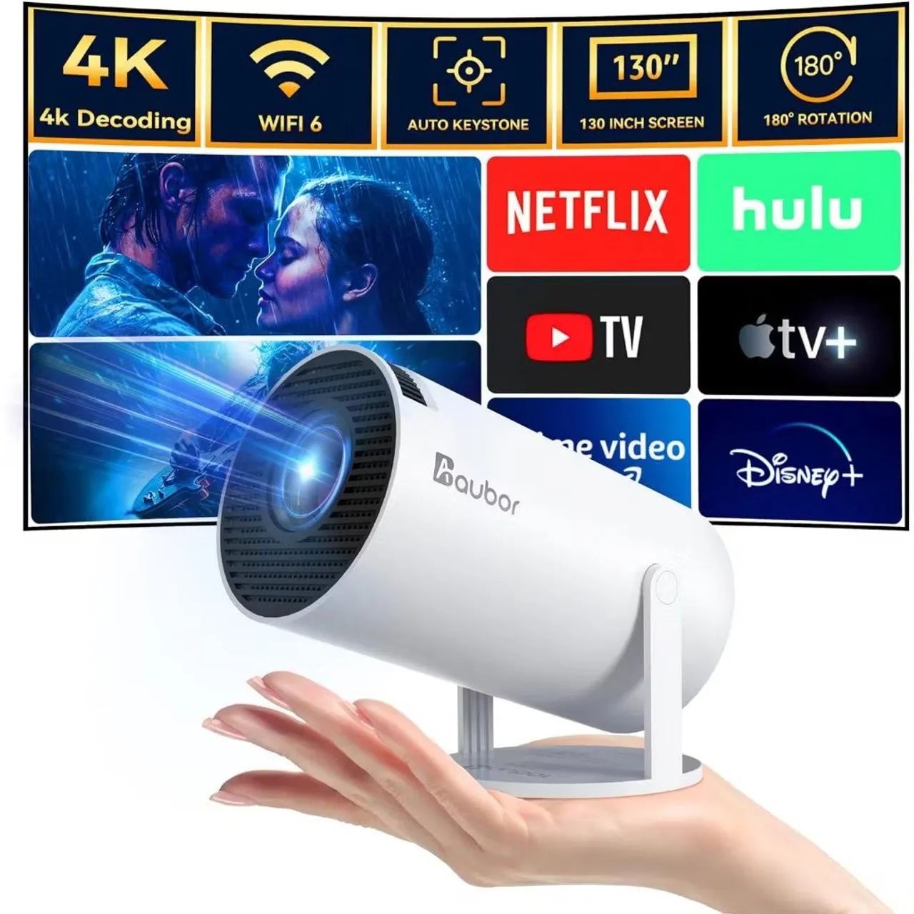 Projetor Com Tela de 100 Polegadas Com Envio imediato