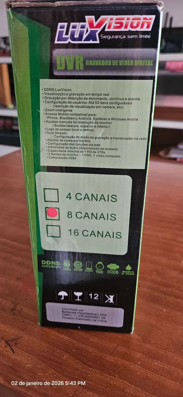 Dvr 8ch Luxvision Dvr 5708T-S - Foto 5