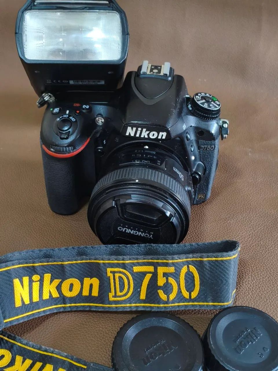 Nikon D750 full frame kit + 50mm+ flash 