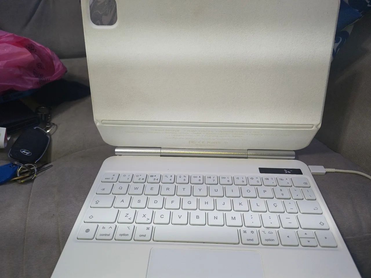 Capa teclado bettdow iPad Pro e Air 4,5 e 6