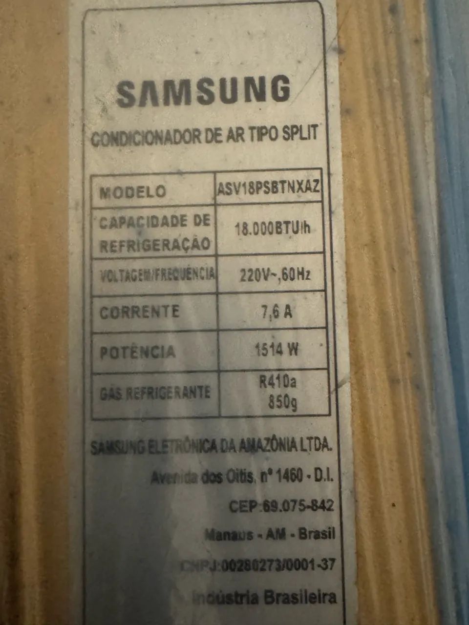 Ar split 18000 Samsung 