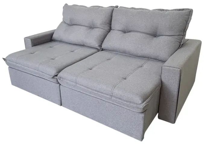 Sofá retrátil reclinável 3 lugares