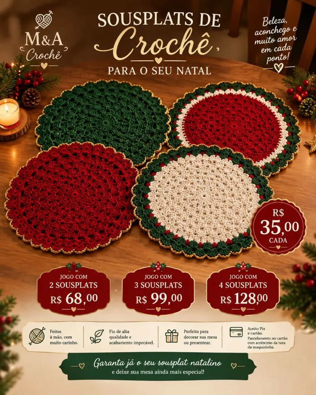 Natal em crochê  - Foto 3