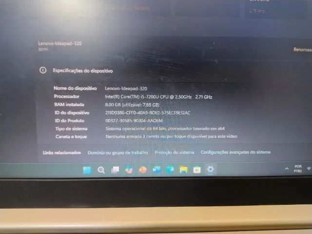 Notebook Lenovo Ideapad 320 i5 - Foto 2