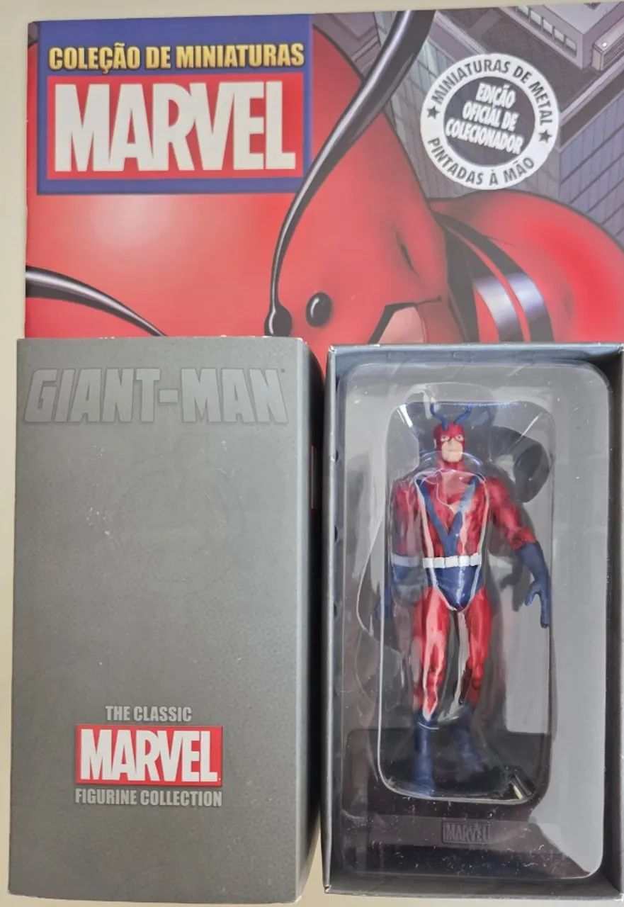 Gigante Vingadores Marvel Miniatura Chumbo Eaglemoss