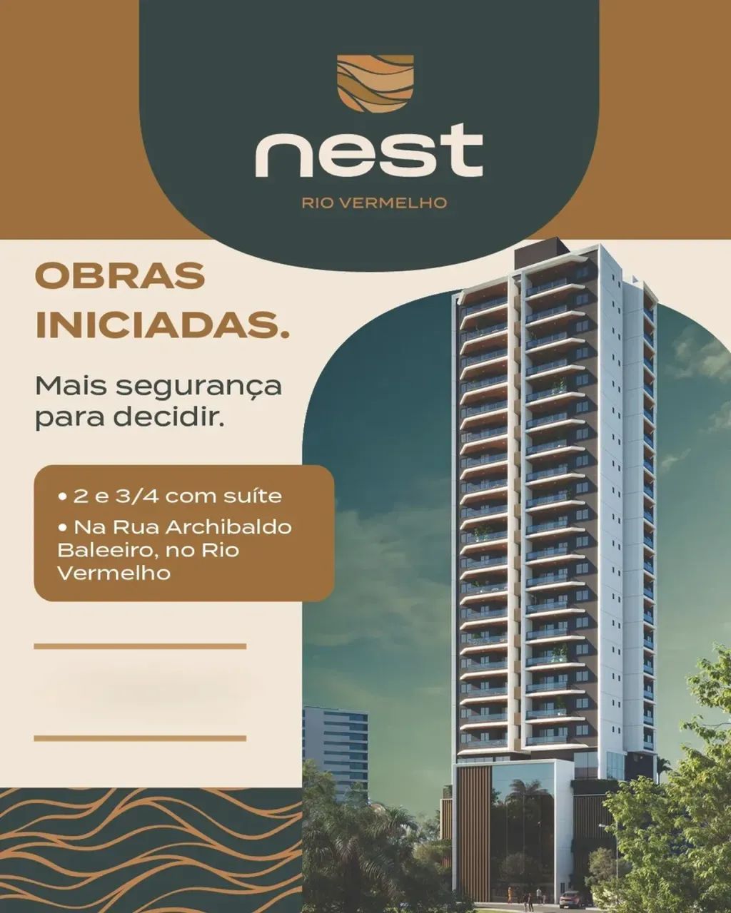 LANÇAMENTO ALTO PADRÃO | NEST RIO VERMELHO | 2 QUARTOS COM SUÍTE  E VARANDA | EM CONSTRUÇÃ