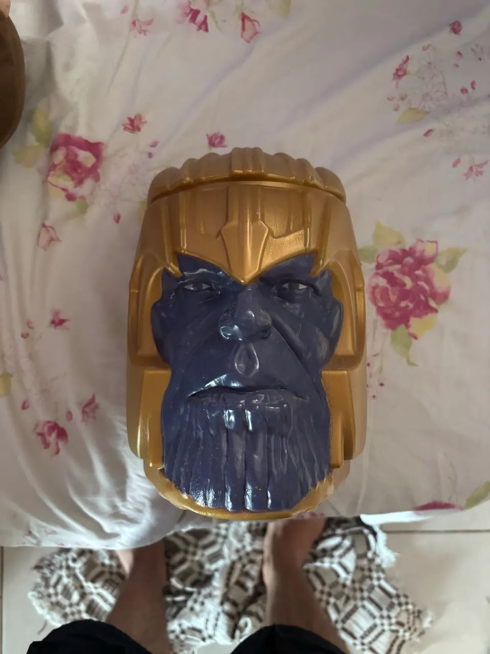 Cabeça do thanos balde de pipoca - Foto 4