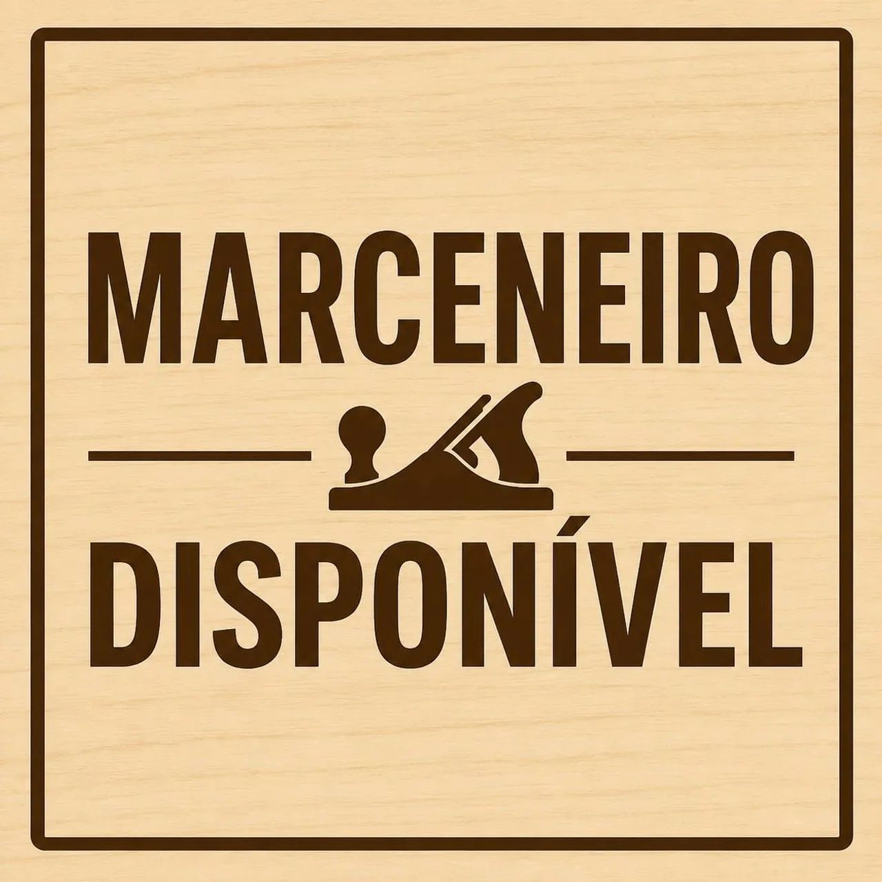 Marceneiro disponível por comissão 