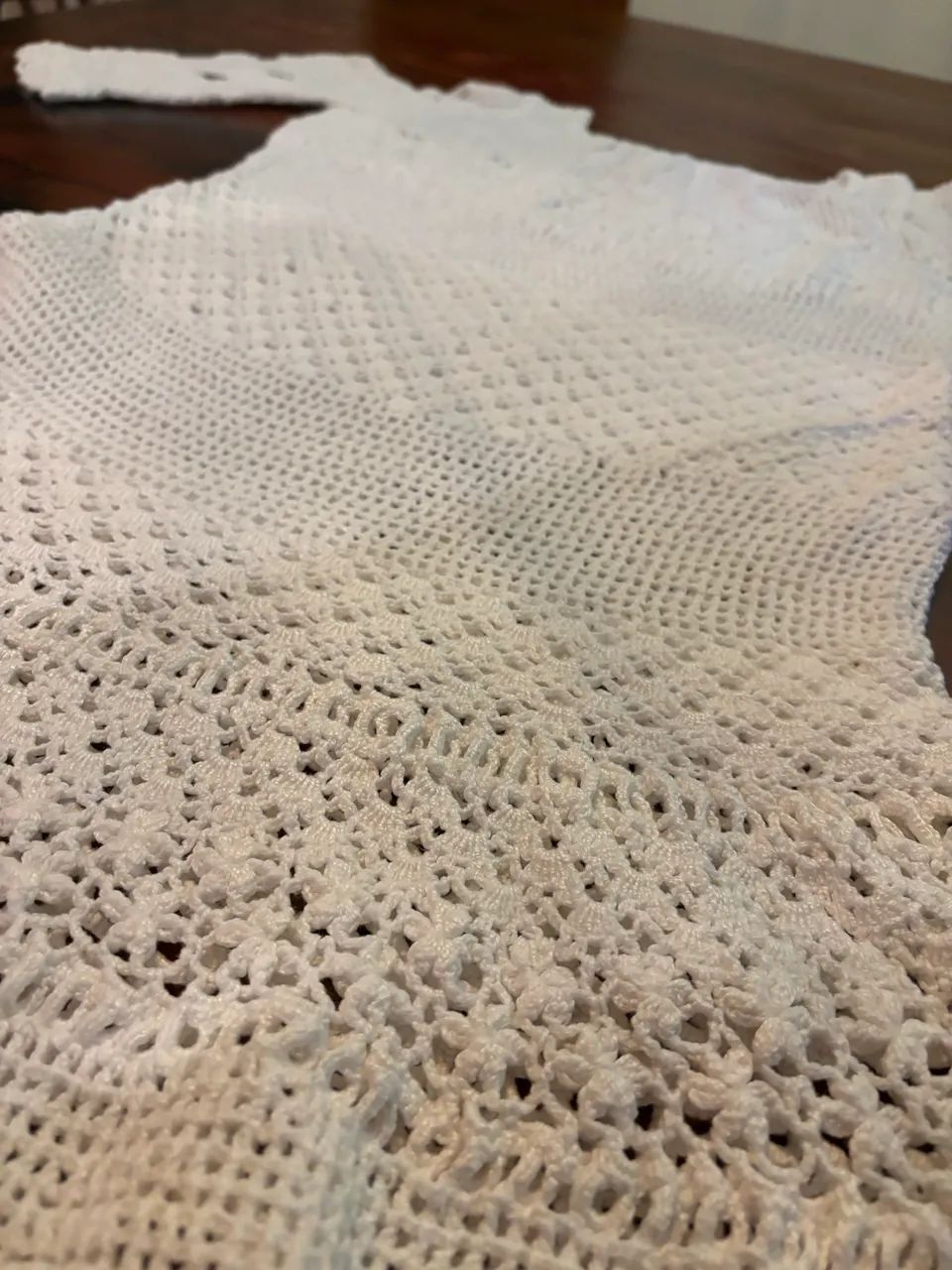Vestido de crochê 