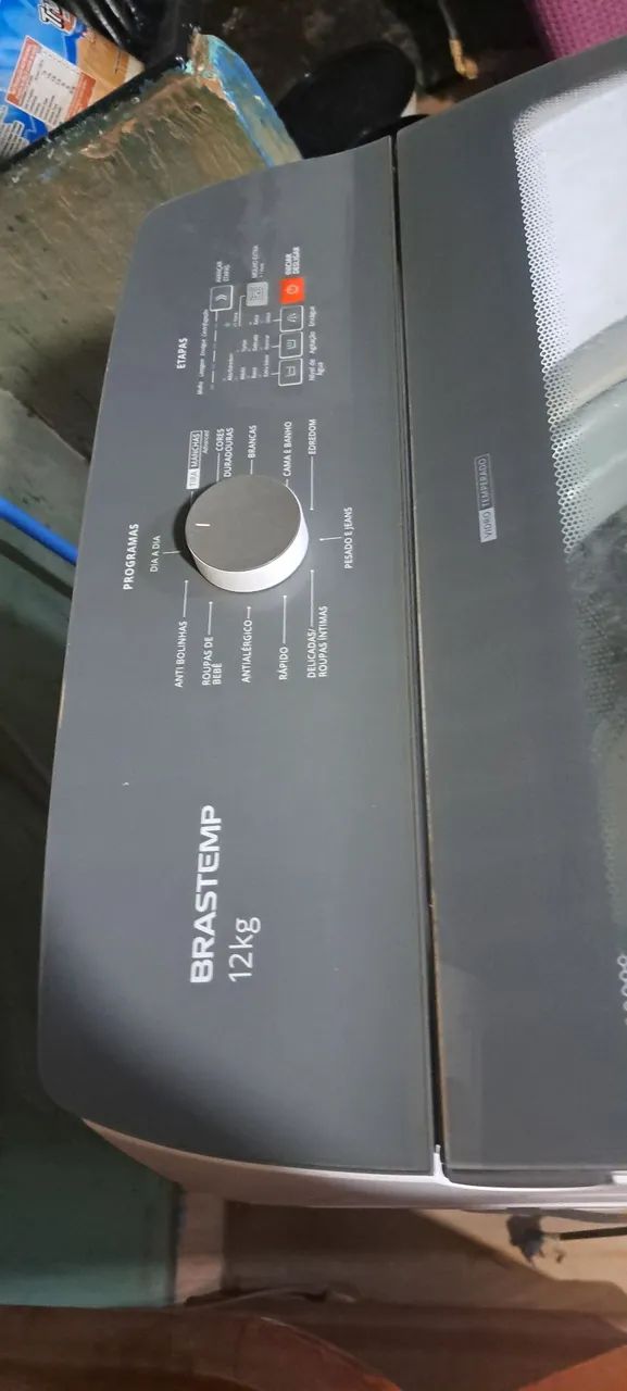 Máquina de lavar Brastemp active cesto de inox 12kg funcionando todas funções  - Foto 5