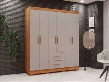 Guarda Roupa 6 Portas 2 Gavetas - Oferta!!