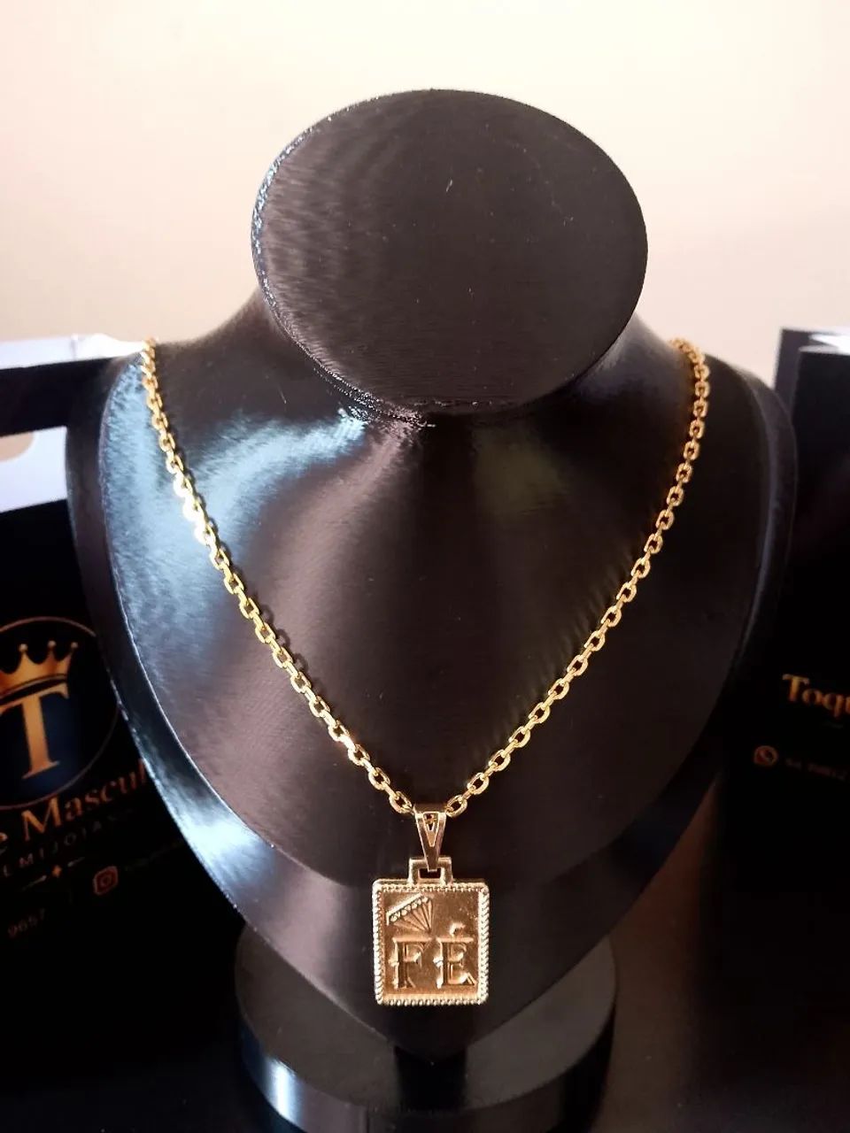 Corrente Cadeado Banhado a Ouro 18K  - Foto 2