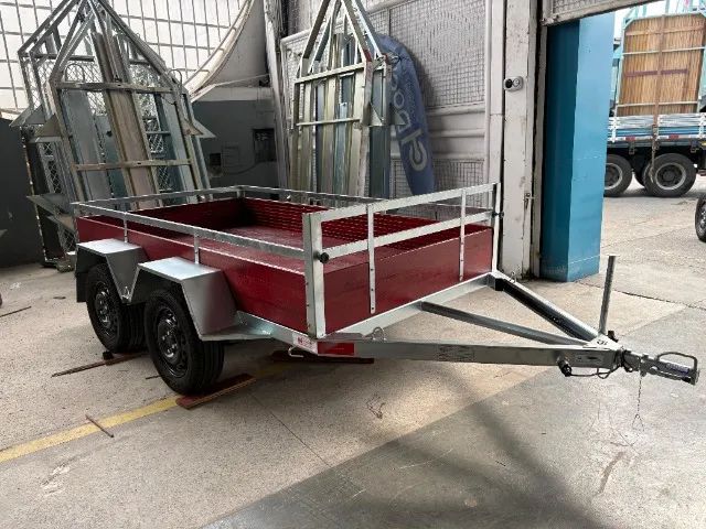 Carretinha TRUCADA 2,50X1,40 - PRONTA ENTREGA - GALVANIZADA  - Foto 2