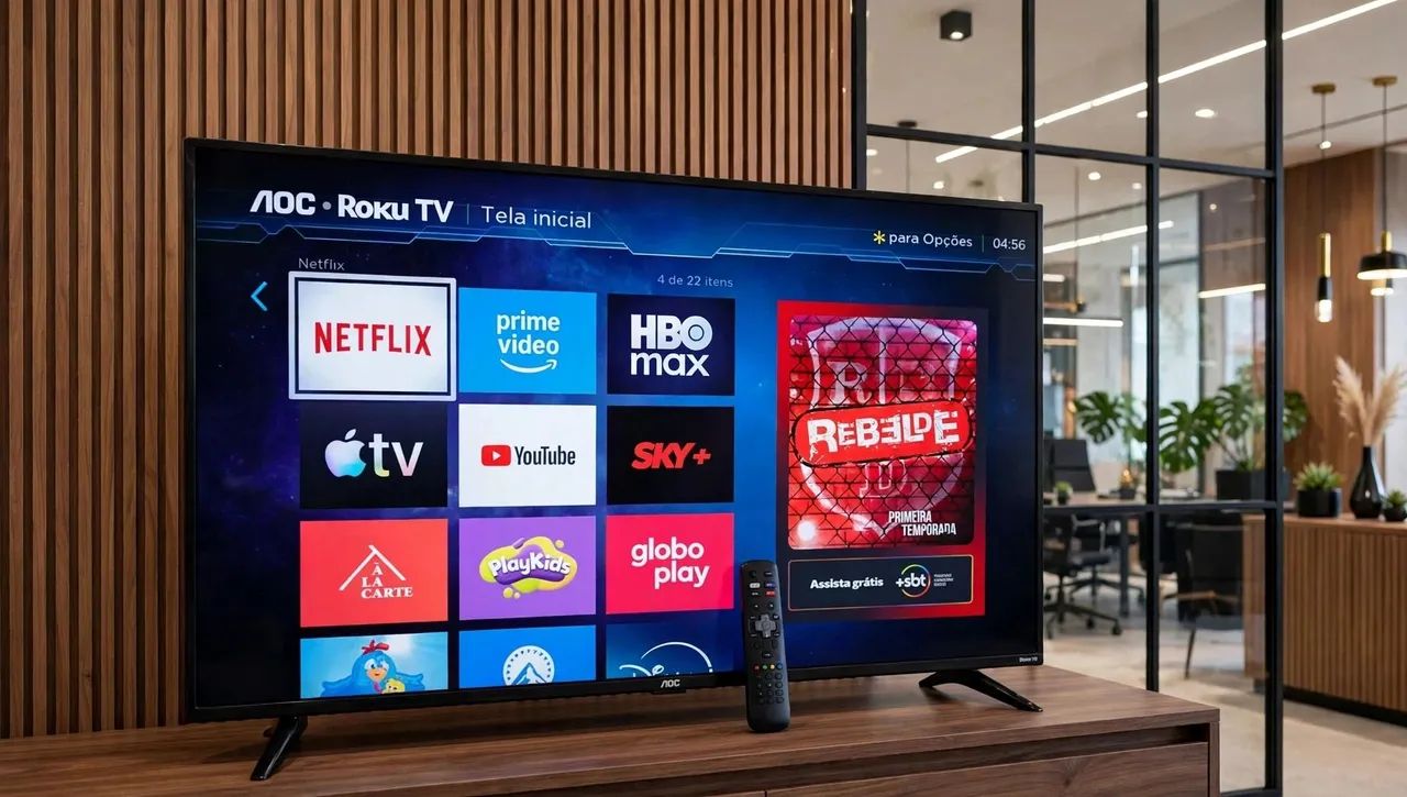 Smart tv de 43pol AOC ROKU 