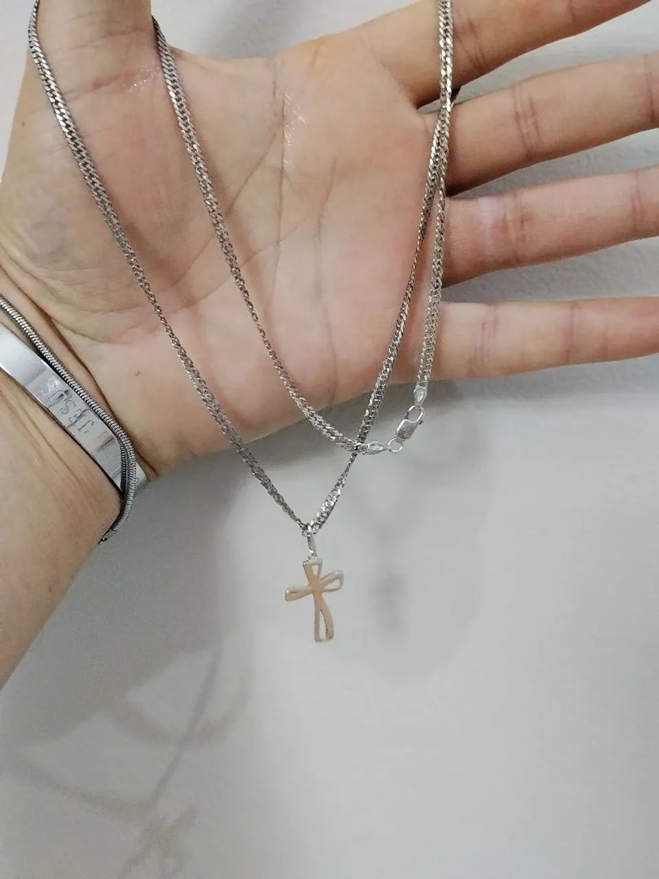 Cordão de prata  estilo Cartier  contato * - Foto 4