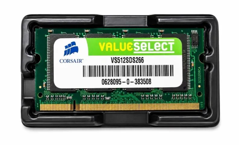 Memória RAM 512MB Corsair Value Select DDR 266MHz para Notebook VS512SDS266 - Foto 3