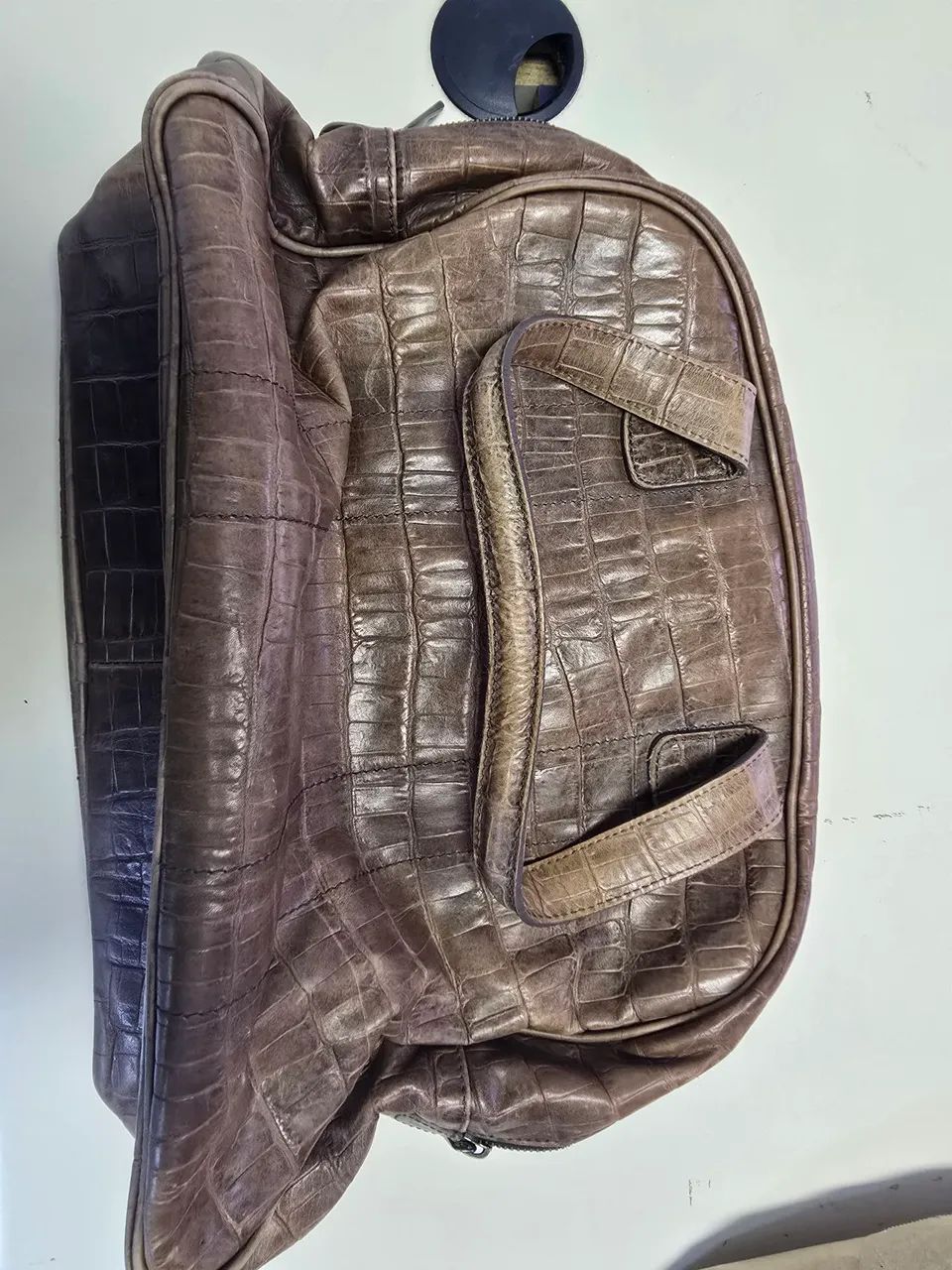 Bolsa Armani de Couro Marrom