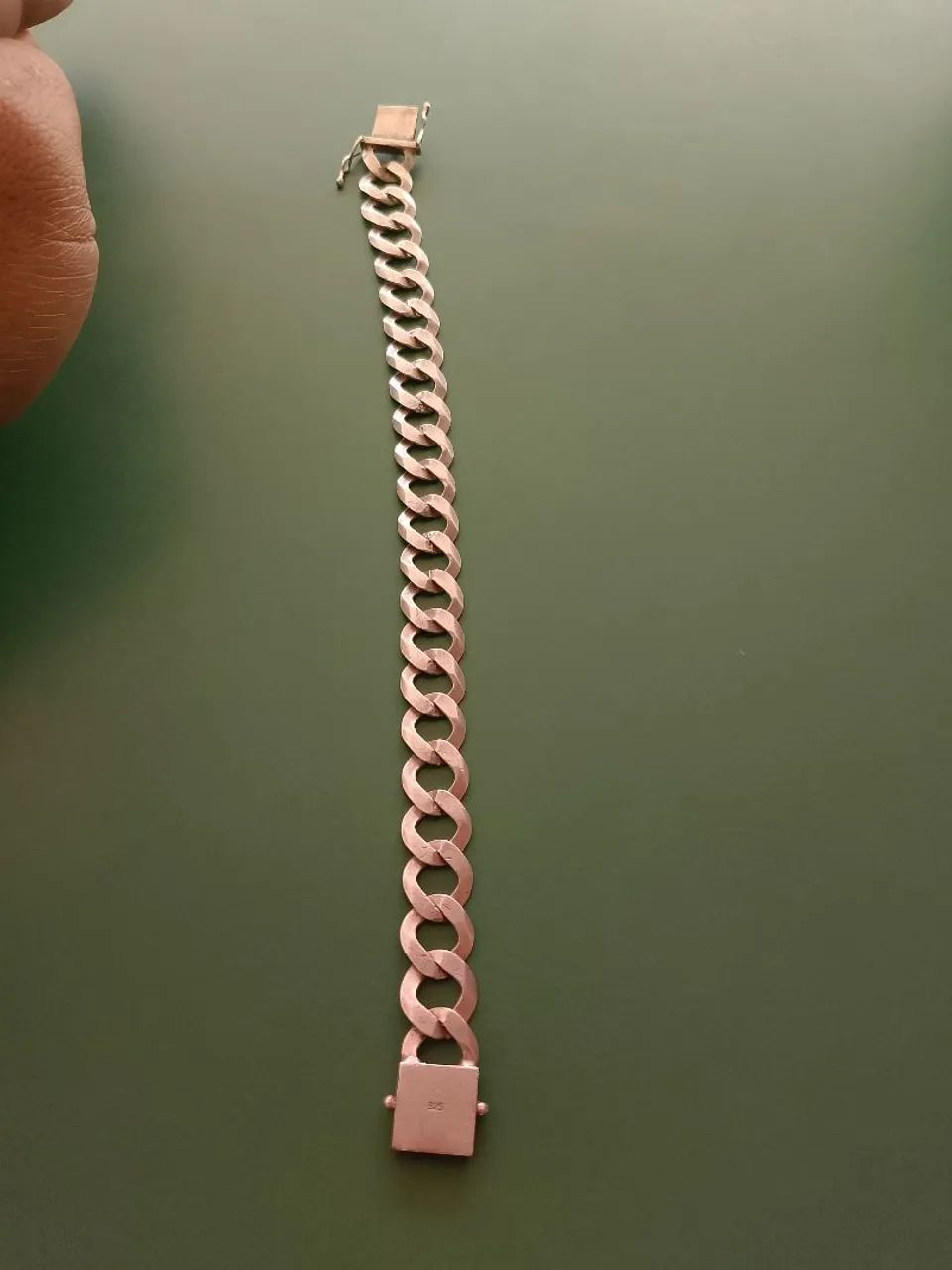Pulseira 13mm de prata - Foto 2