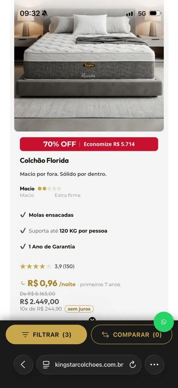 Kit cama completa