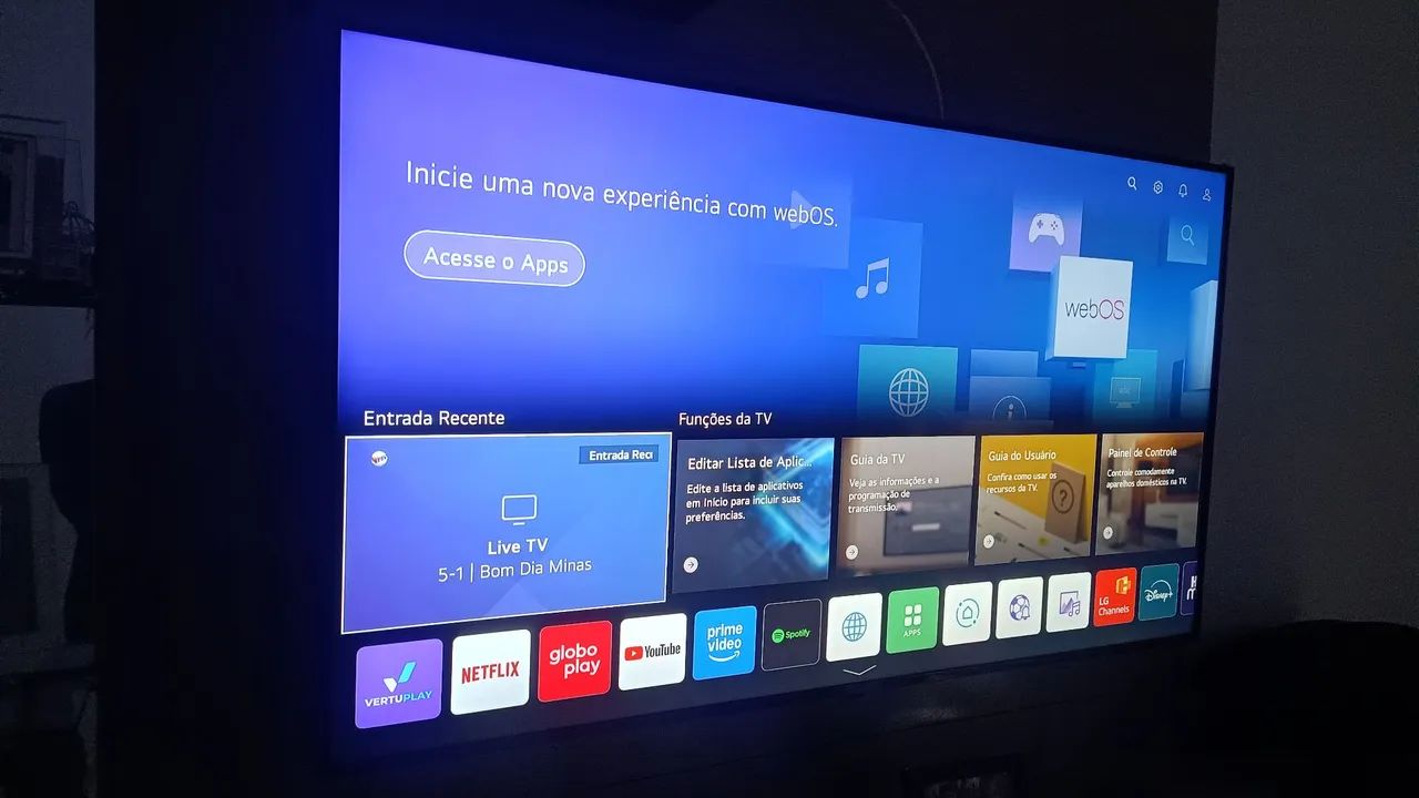Smart TV LG 55 polegadas 4K full HD