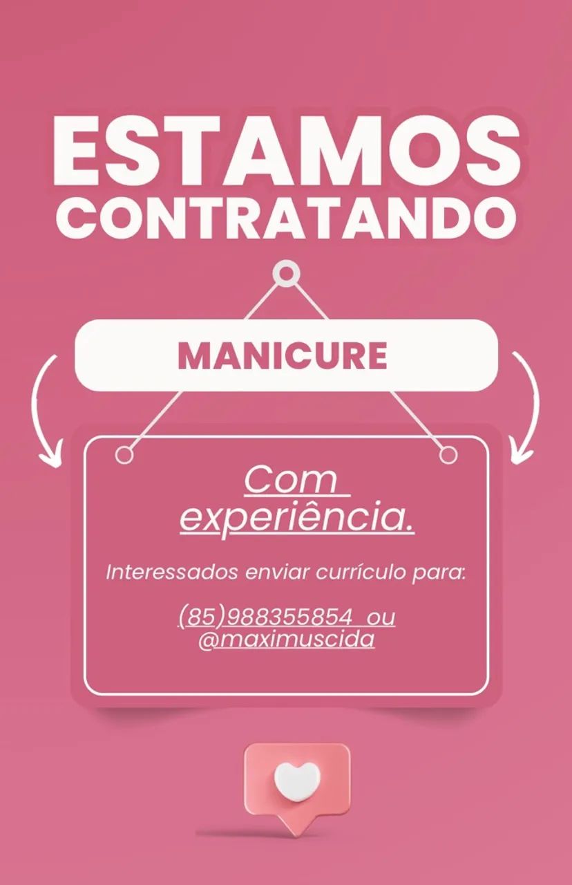 Vagas para manicure 