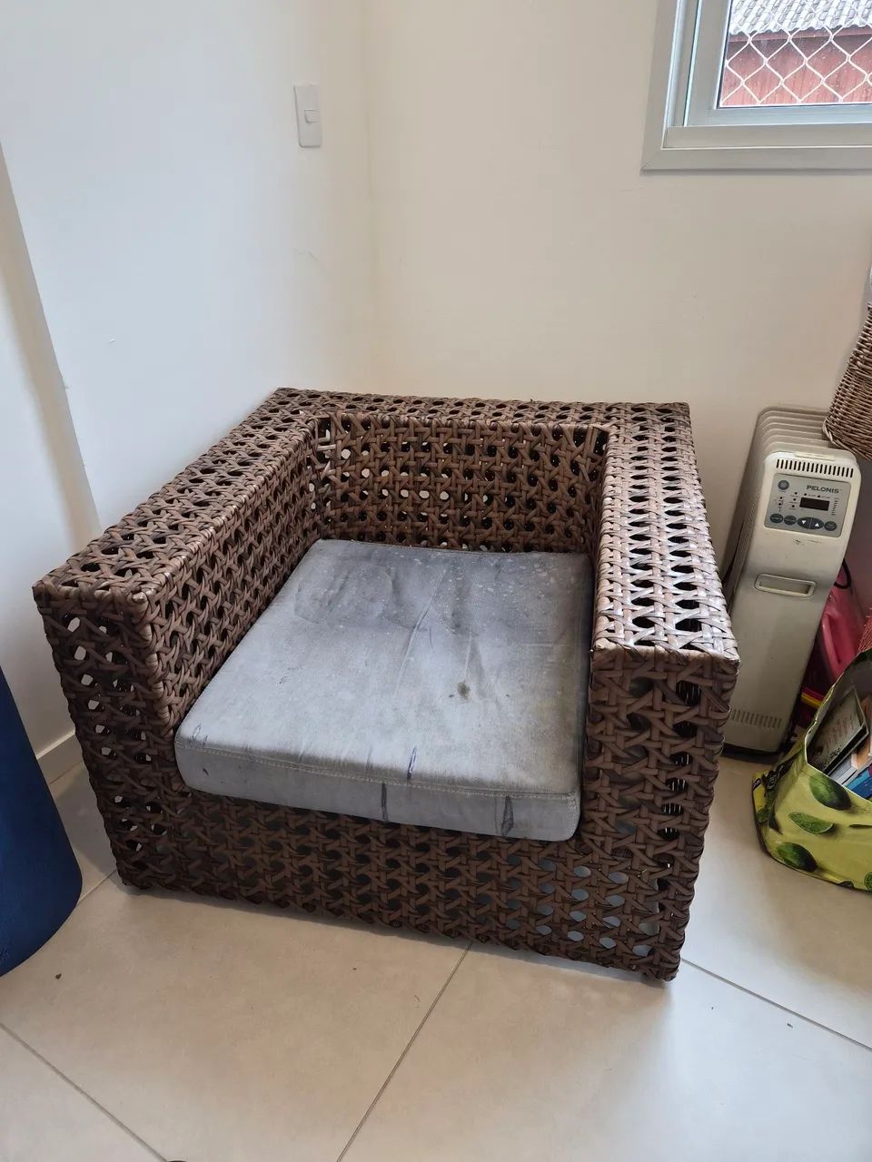 Poltrona Em Vime, Alumínio, Sacada, Varanda, Jardim, Piscina - Foto 3