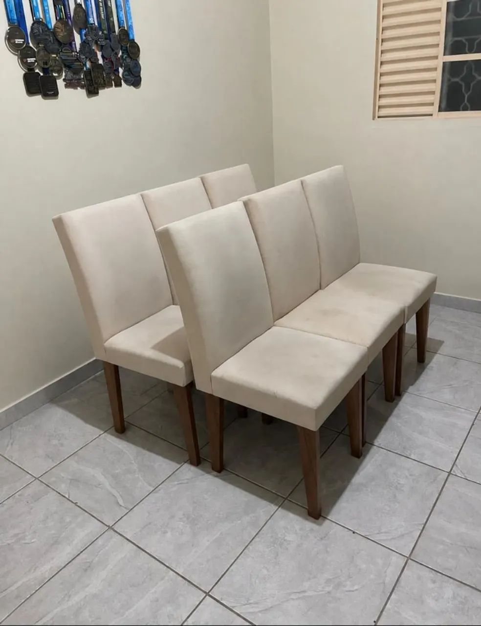 Jogo de 6 Cadeiras para Mesa de Jantar
