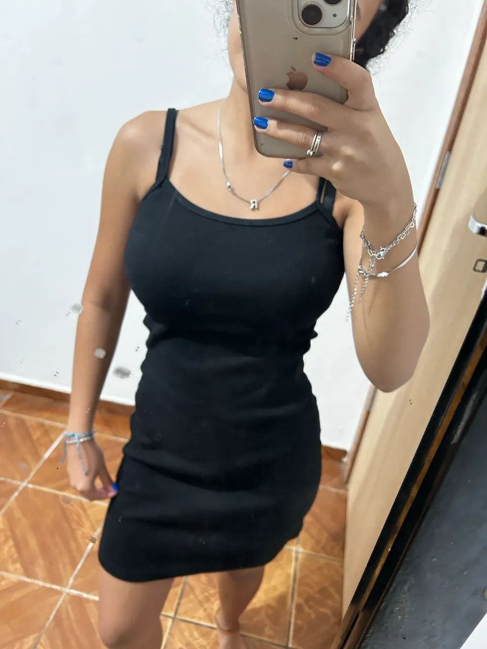 vestido canelado