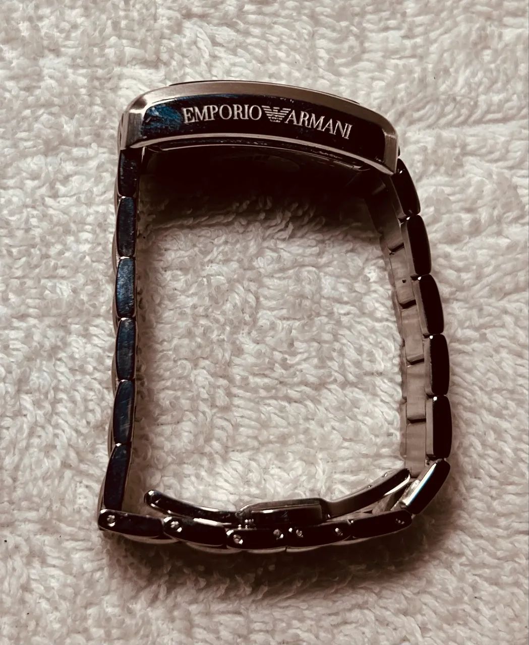 Relógio Empório Armani Ar 1638 retangular, original com livreto - Foto 5
