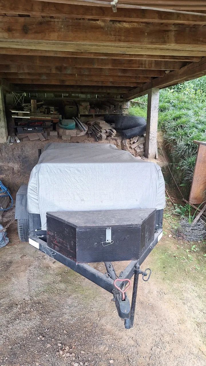 Reboque - com mesa e suporte a lona - Foto 4