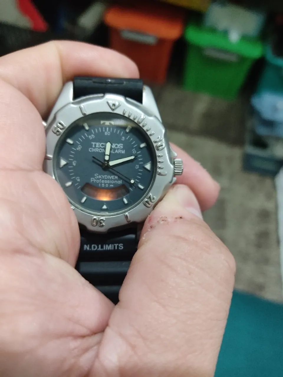 Relogio Technos Skydiver anos 90 raro - Foto 3