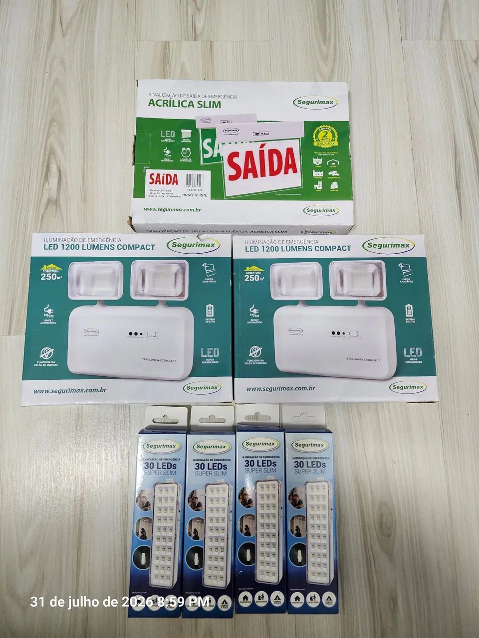 Kit iluminação emergências 
