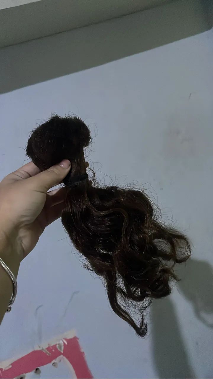 Vendo cabelo humano ruivo natural 30 sentimentos