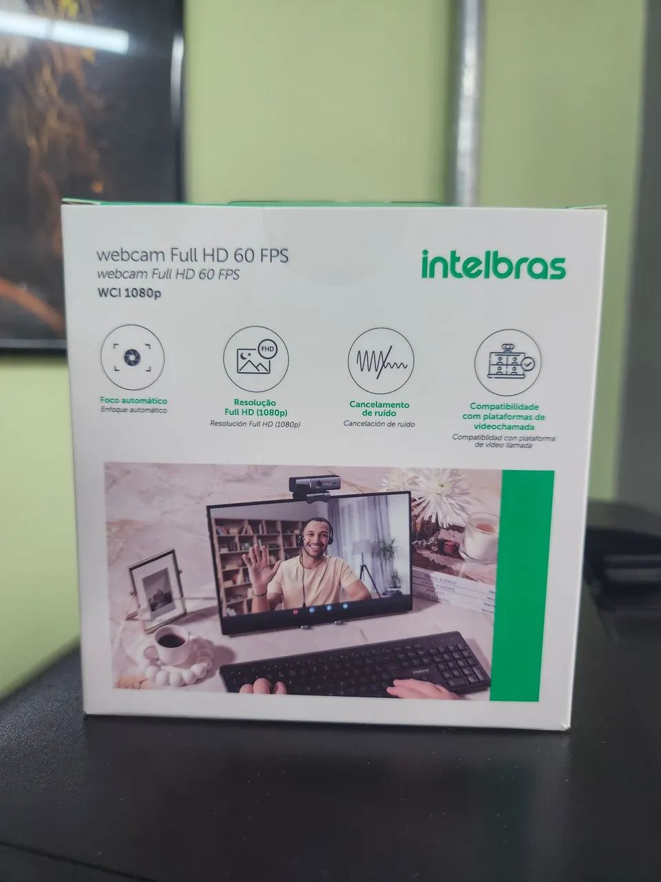 WEB CÂMERA INTELBRAS FULL HD 1080P 60FPS - Foto 2