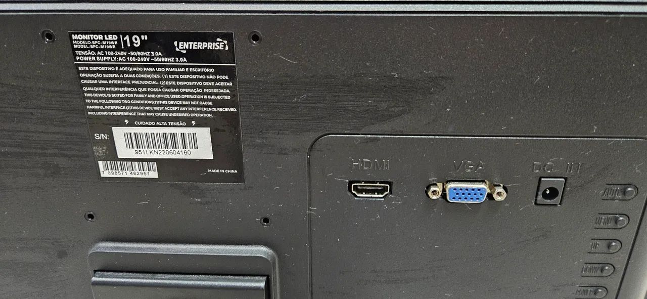 Monitor Led 19 Enterprise Widescreen Preto. - Foto 5