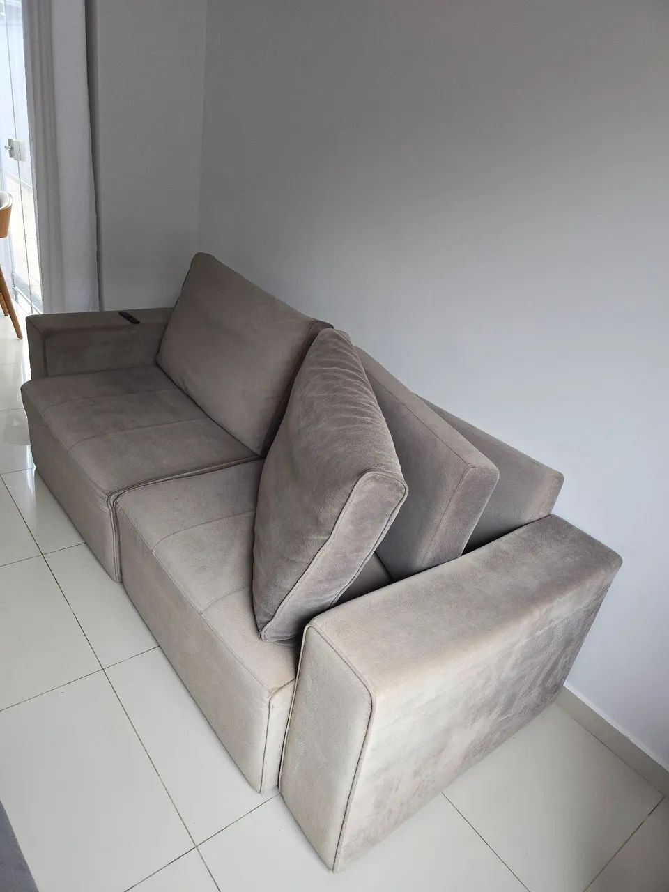 Sofá Retrátil Suede 2,30 comprimento - Foto 3
