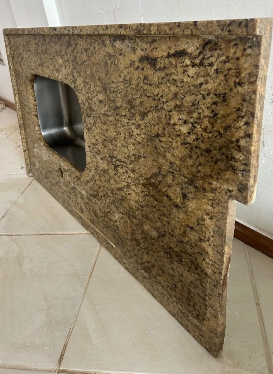 Pia de Granito Bege com Cuba - Foto 3