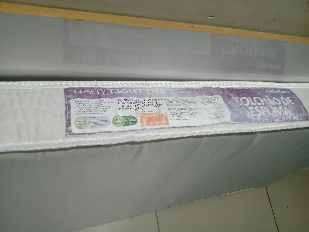 Colchão de berço semi novo - Frete incluso  - Foto 4