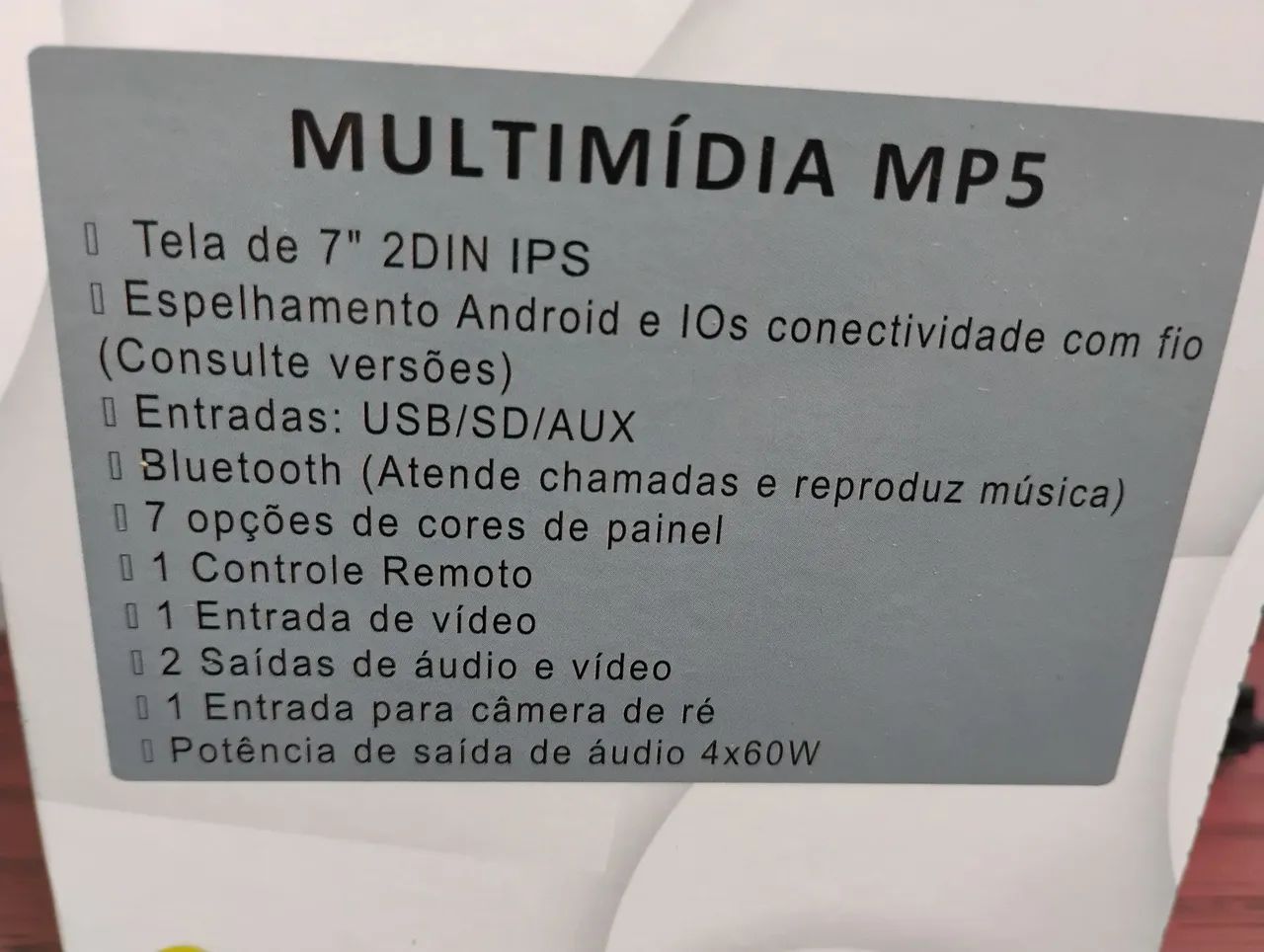 Vendo rádio e multimídia mp5 bluetooth  - Foto 4