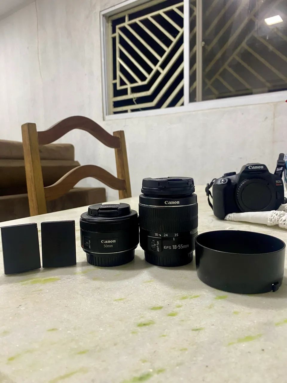 Câmera Canon T6 +Lente 18-55mm + 50mm - Foto 3